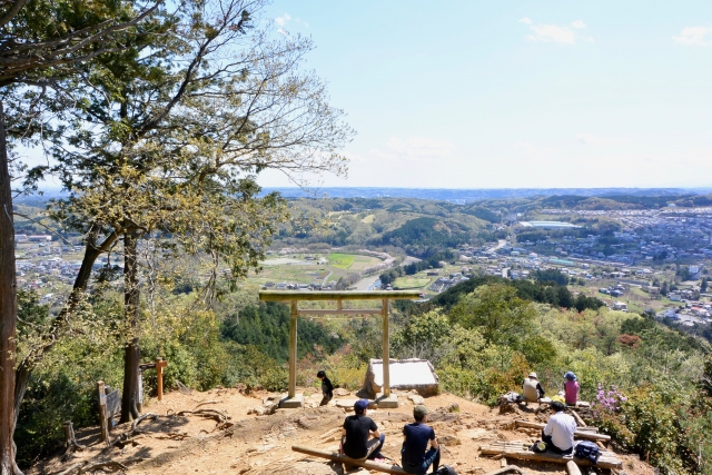 日和田山（埼玉県日高市）からの眺め