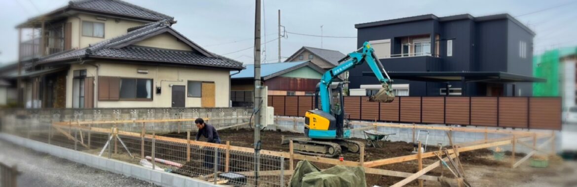 K様邸基礎工事始まりました☺️❤️